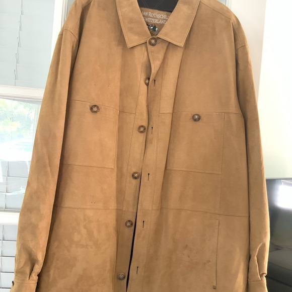 Roman Rothschild of Switzerland Mens Vintage leather jacket/ Shacket - Picture 1 of 16